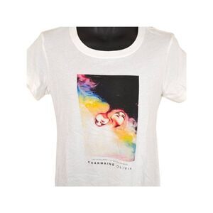 Charmaine Olivia T Shirt Womens Size Medium White Daydreamer Nightdreamer Art